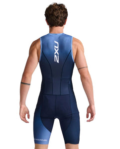 Trisuit 2XU Aero - Triatlón México - Azul - Back1