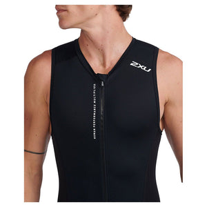 Trisuit AERO 2XU Triatlón México - BLK/WHT - Front2